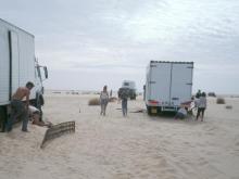 Cruzando las dunas